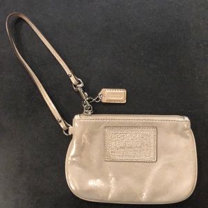 Champagne Coach Wristlet